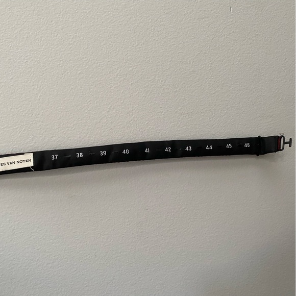 Dries Van Noten Bow Tie Silk Highlander Plaid Red Gray Christmas Adjustable - Picture 9 of 10